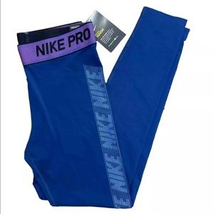 Nike pro training iridescent blue purple leggings